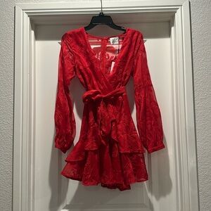 Hello Molly Red Mini Dress